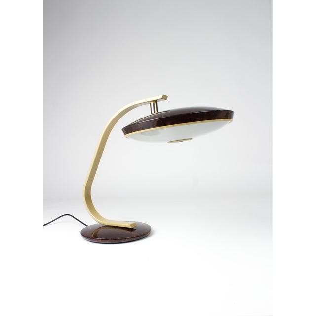 Mid-Century Modern Mod Carey 520 Desk Lamp in Faux Tortoiseshell by Luis Pérez De La Oliva for Fase, Spain, 1970s For Sale - Image 3 of 18