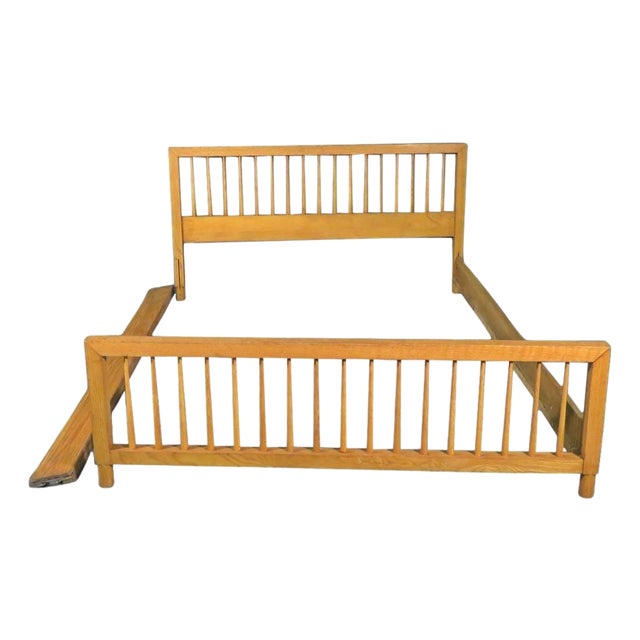 Mid 20th Century Light Walnut Bed Frame by Raymond Loewy For Sale
