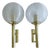 Vintage Brutalist Glass Sconces from Doria Leuchten, Germany, Set of 2 For Sale