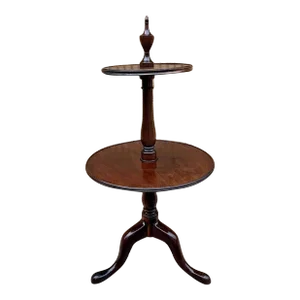 Antique George III Style Walnut Two Tier Dumbwaiter