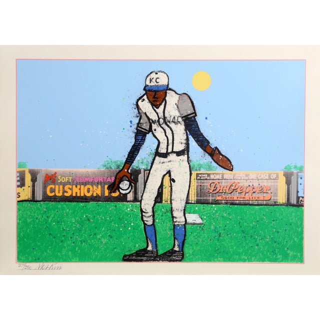 Richard Merkin, Kansas City Monarchs, Lithograph For Sale