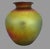 Large antique American iridescent art glass vase, attributed to Steuben Glass Works and the Frederick Carder era, with...