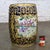 20th Century Chinoiserie Asian Garden Stool or Plant Stand Ornate Hand Painted Glazed Ceramic For Sale - Image 18 of 18