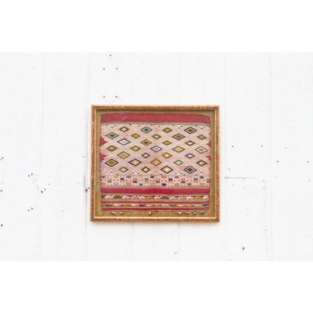 Framed Andean Diamond Peruvian Textile For Sale - Image 4 of 11