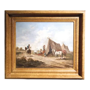 “The Farewell,” 19th Century Continental Landscape