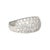 Modern 2.51 Carat Diamond Pavé Cluster Band Platinum Ring Size 7.25 For Sale - Image 3 of 8