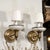 Metal Pair of Art Deco Style Alabaster and Antiqued Brass Sconces For Sale - Image 7 of 10