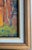 Wood Vibrant Painting of a Figure Painting on an Easel Outside in a Gardenscape With a Brick Building in the Background For Sale - Image 7 of 8