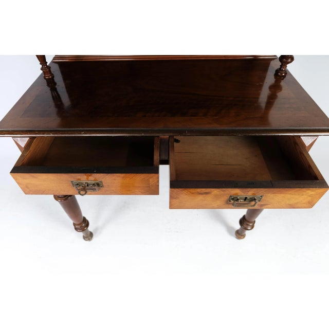 Walnut and Glass Dressing Table, 1880s For Sale - Image 9 of 18