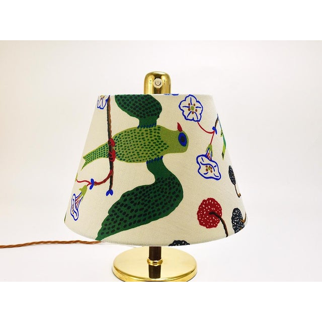 Kalmar Table Lamp in Brass and Leather by Josef Frank for J.T. Kalmar, Austria, 1930s For Sale - Image 4 of 18