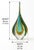 Add a vibrant pop of color and sculptural elegance to your collection with this exquisite free-form art glass sculpture....