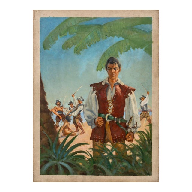 Bill Johnson Conquistadors Oil on Canvas For Sale