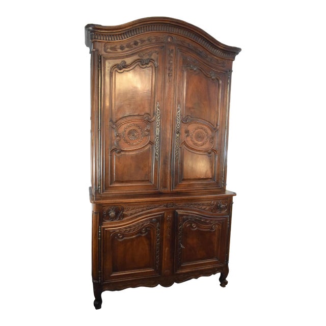 18th-Century Country French Buffet a Deux Corp For Sale