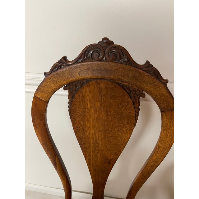 Traditional Late 19th Century Set of Two Antique Cherry Chairs For Sale - Image 3 of 10