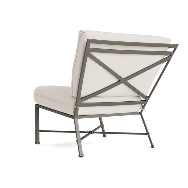 Not Yet Made - Made To Order Brown Jordan Venetian Corner Sectional, Mica frame with Fusion Natural fabric For Sale - Image 5 of 11