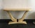 Mid-Century Modern Parchment Console Table in the style of Karl Springer, 1970s For Sale - Image 3 of 8