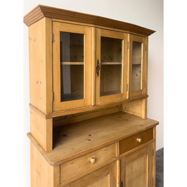 Antique European Pine Hutch For Sale - Image 9 of 9