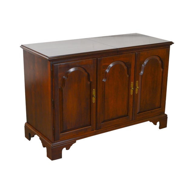 Ethan Allen Court Collection Solid Cherry Console Stereo