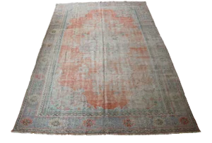 Handmade Tribal Oushak Rug - 7′2″ × 10′2″