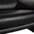 Black Atlanta 2-Seater Sofa in Black Leather For Sale - Image 8 of 18