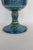 Mid-Century Modern Indiana Glass Iridescent Blue Harvest Grape Goblet 70s Carnival Glass Cup 4731b For Sale - Image 3 of 7