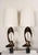 Pair of large, elegant table lamps designed by Richard Barr for Laurel (ca. late 1960s, USA). Composed of sculptural torch...