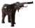Large Mid-Century Ironwood Elephant Sculpture For Sale