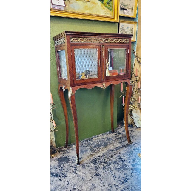 Late 19th Century 19th Century French Boudoir Vitrine For Sale - Image 5 of 13