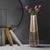 Gold Golden Ore Torpedo Shape Vase For Sale - Image 8 of 9