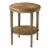 Oak Parquetry Round Side Table - Light Oak For Sale
