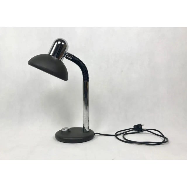 Black Mid-Century Desk Lamp from Egon Hillebrand, 1970s For Sale - Image 8 of 8