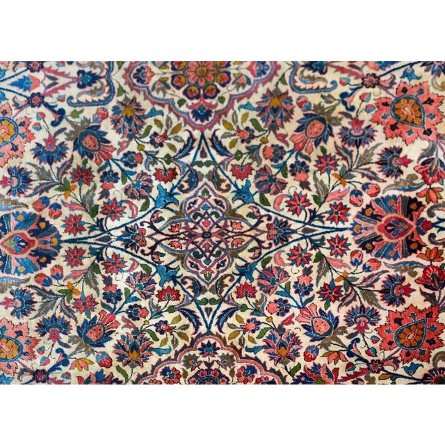 1920s Early 20th Century Persian Kashan Rug For Sale - Image 5 of 13