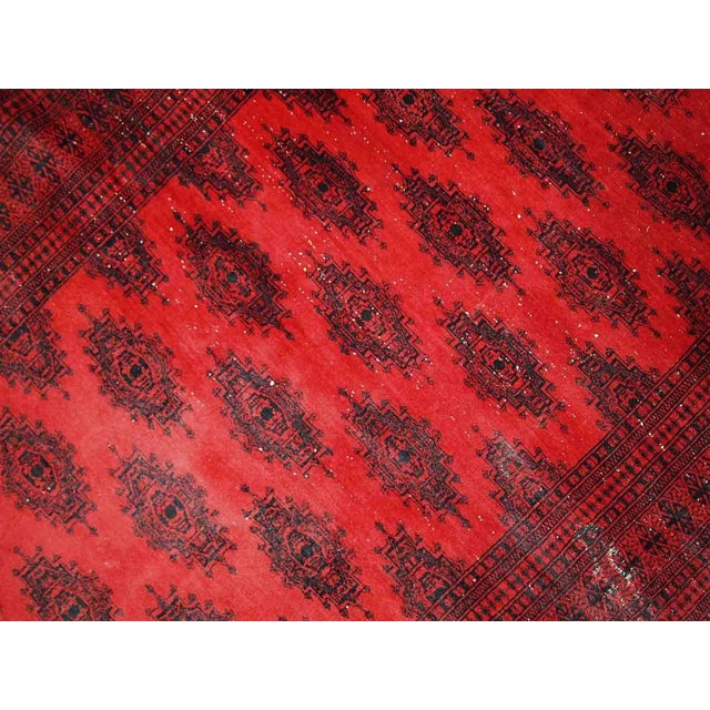 1970s 1970s Handmade Vintage Afghan Ersari Rug For Sale - Image 5 of 10
