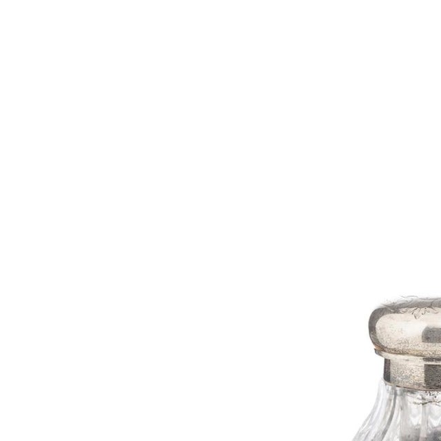 Silver - Silver inkwell - 19th century. English, 19th/20th century Victorian era, in 925/1000 silver, with a cut and...