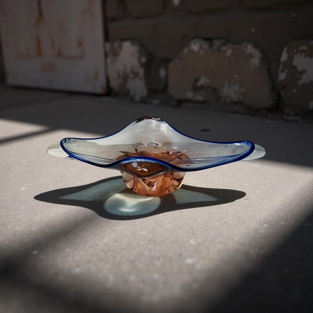 vintage art glass bowl designed by Josef Hospodka for the Chřibská glassworks in the 1960s. The piece is often described...