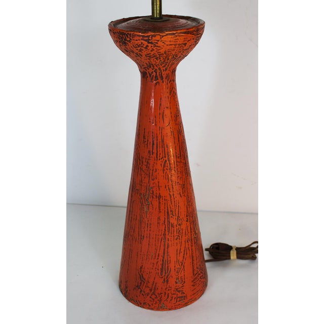 Mid-Century Modern 1950s Bitossi Italy Ceramic Table Lamp For Sale - Image 3 of 12