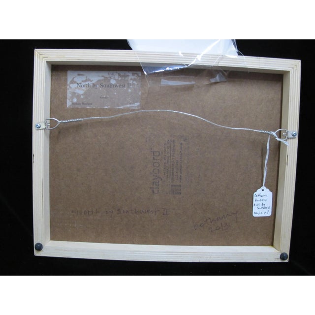 Paint Bethany Rowland Pacific Nw Signed Acrylic Painting on Panel North by Southwest II For Sale - Image 7 of 8