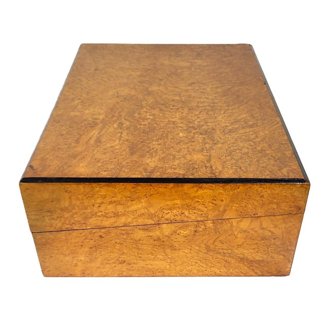 American 19th C Burled Walnut & Bird's Eye Maple Campaign Flip Top Lap Desk For Sale - Image 9 of 17