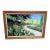 1980s Large Francis Downs Signed Florida Garden Landscape Original Painting, 55.5” For Sale