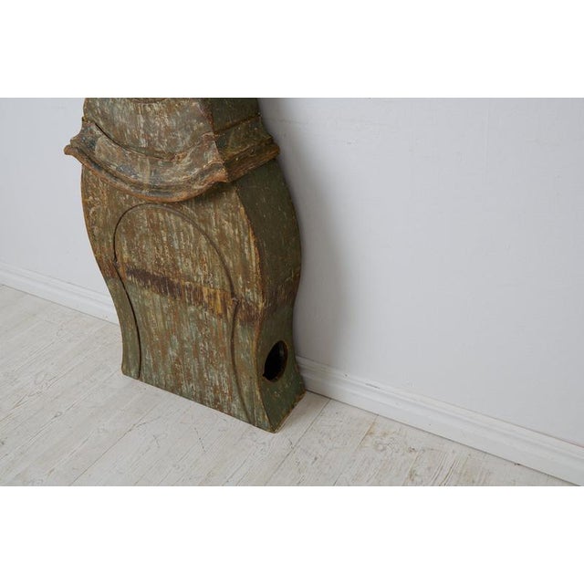 Antique Rococo Country Long Case Clock, Sweden, 1790 For Sale - Image 8 of 14