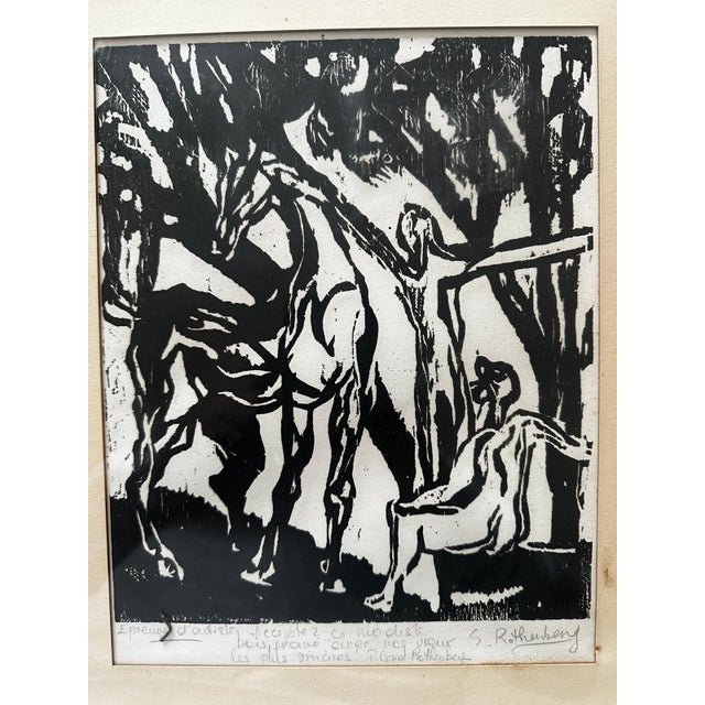 Susan Rothenberg, Artist's Proof, Original Wood Engraving, 1970s For Sale - Image 11 of 14