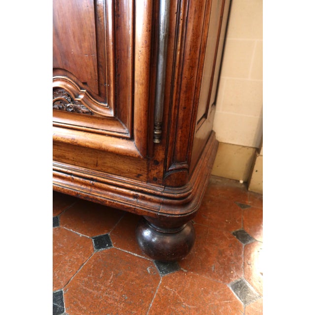 18th Century Lyonnaise Walnut Wardrobe For Sale - Image 3 of 13