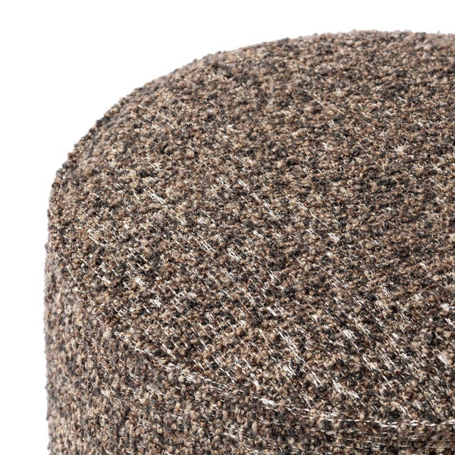 2020s Four Hands Sinclair Round Ottoman - Ivan Granite For Sale - Image 5 of 9