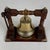 Antique English Edwardian Nautical Brass Bell with Oak Stand, 1900s For Sale - Image 10 of 12