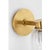Metal AERIN for Visual Comfort Signature Asalea Single Sconce in Hand-Rubbed Antique Brass with Clear Glass For Sale - Image 7 of 10