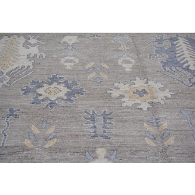 2000 - 2009 Turkish Oushak Hand Knotted Wool Rug, 8'x10' For Sale - Image 5 of 5