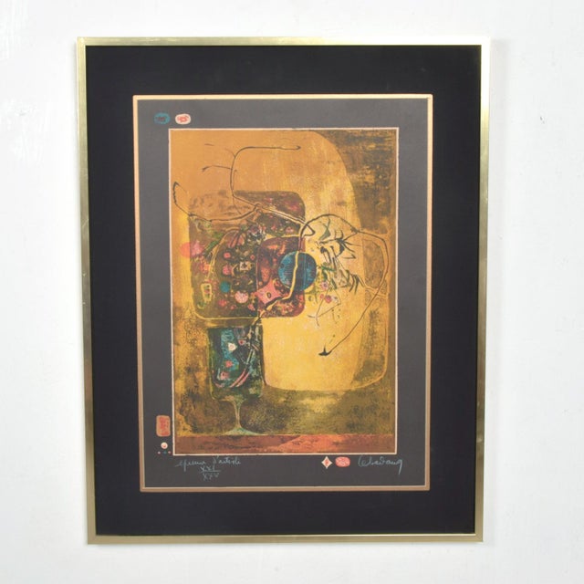 Modern Vietnamese French Still Life Original Color Lithograph by Hoi Lebadang For Sale - Image 9 of 9