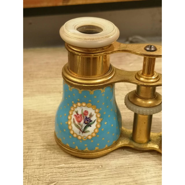 Blue Enamel Theater Glasses For Sale - Image 5 of 13