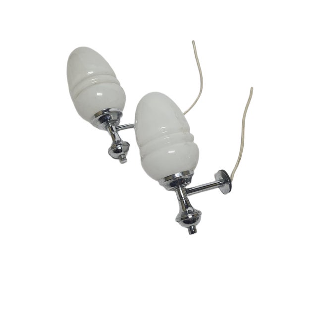 Art Deco Style Sconces, Poland, 1970s, Set of 2 For Sale - Image 4 of 12