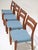 Teak and Blue Dining Chairs from Emc Møbler, Denmark, 1960s, Set of 4 For Sale - Image 13 of 18